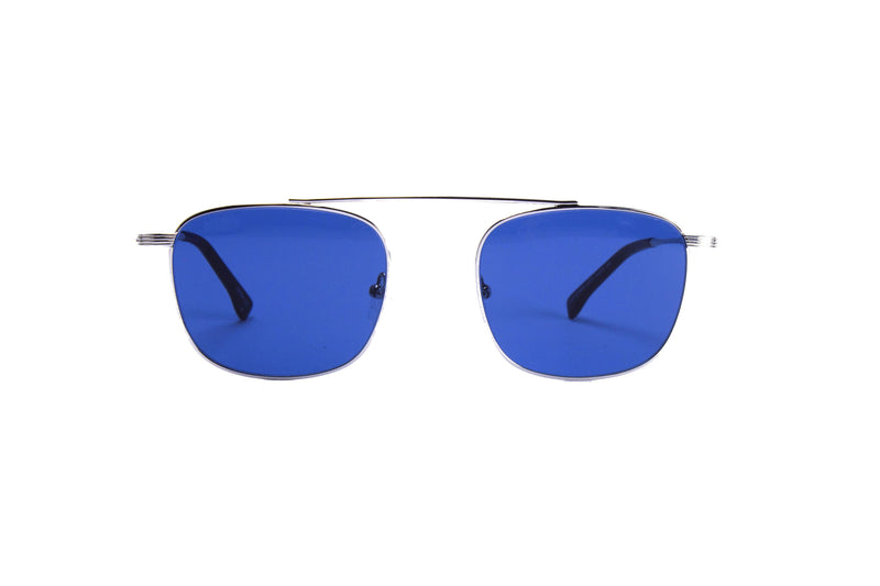 Occhiale da sole con montatura in metallo Fashion di Alta Qualità con lenti colorate EC6040 - BLUE-OUT