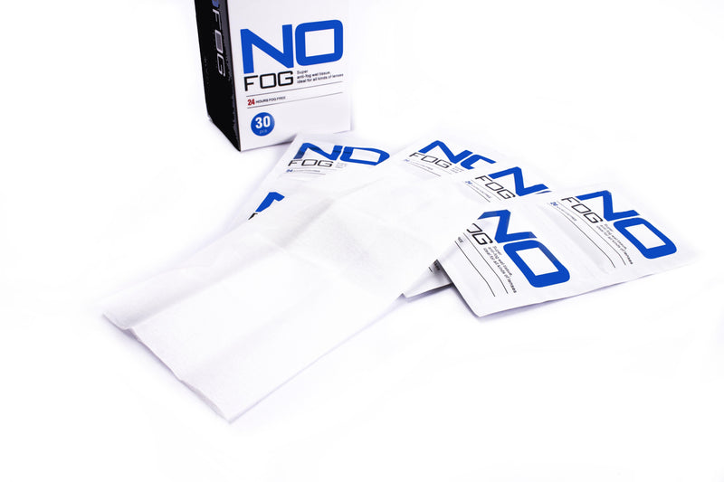 Salviette monouso pulizia lenti e anti appannamento NOFOG - 2 confezione da 30PCS - BLUE-OUT